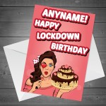 Lockdown Birthday Card for Friend Mum Wife Daughter Sister Niece