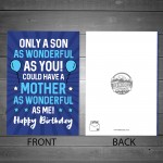 Birthday Card For Son Funny Humour Son Card From Mum Novelty