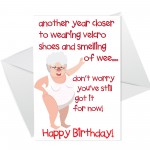 Funny Rude Birthday Card For Women Mum Nan Auntie 40th 50th