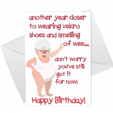 Funny Rude Birthday Card For Women Mum Nan Auntie 40th 50th