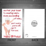 Funny Rude Birthday Card For Women Mum Nan Auntie 40th 50th
