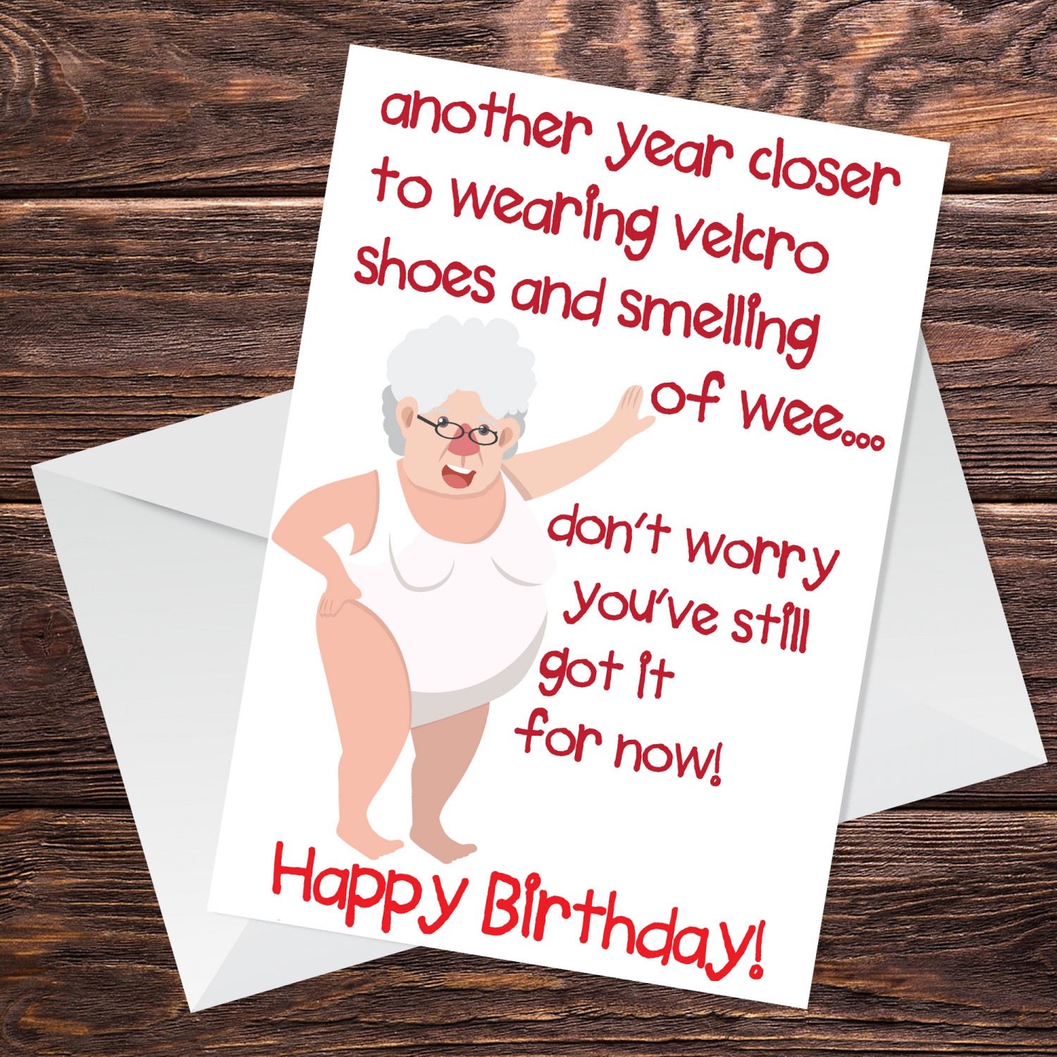 Funny Rude Birthday Card For Women Mum Nan Auntie 40th 50th