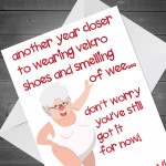 Funny Rude Birthday Card For Women Mum Nan Auntie 40th 50th