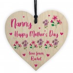Mothers Day Gift Personalised Lockdown Nanny Gift Wood Heart