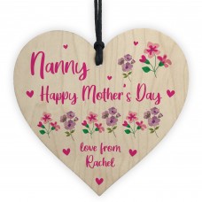 Mothers Day Gift Personalised Lockdown Nanny Gift Wood Heart