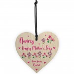Mothers Day Gift Personalised Lockdown Nanny Gift Wood Heart