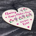 Mothers Day Gift Personalised Lockdown Nanny Gift Wood Heart