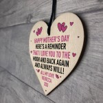 Mothers Day Gift PERSONALISED Wooden Heart Special Gift For Her