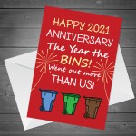Lockdown 2021 Anniversary Card Funny Card For Him Her
