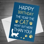 Funny Birthday Card For Mum Dad Brother Sister Lockdown Cat Card