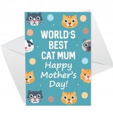 Funny Mothers Day Card From The Cat Witty Humour Worlds Best