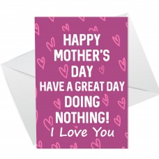 Mothers Day Card From Son Daughter Funny Lockdown Joke Card