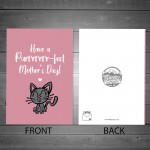 Funny Mothers Day Card PURRFECT Card From Cat For Cat Lover