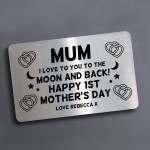PERSONALISED 1st Mothers Day Gift From Daughter Son Wallet Card
