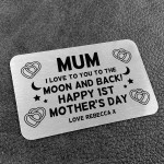 PERSONALISED 1st Mothers Day Gift From Daughter Son Wallet Card