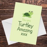 You Are Turtley Amazing Card For Him Her Funny Card For Men