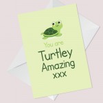 You Are Turtley Amazing Card For Him Her Funny Card For Men