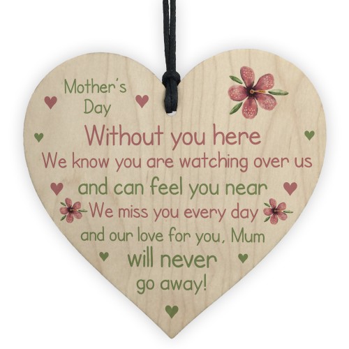 Memorial Gift For Mum On Mothers Day Wooden Flower In Memory