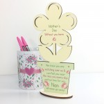 Mothers Day Memorial Gift For Nan Wooden Flower In Memory