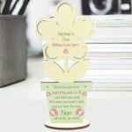 Mothers Day Memorial Gift For Nan Wooden Flower In Memory