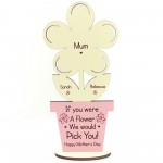 PERSONALISED Mothers Day Gift For Mum Flower Gift Daughter Son