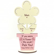 PERSONALISED Mothers Day Gift For Mum Flower Gift Daughter Son