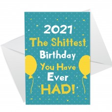 Funny Lockdown 2021 Birthday Card For Him Her Mum Dad Brother