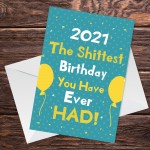 Funny Lockdown 2021 Birthday Card For Him Her Mum Dad Brother