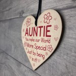 Auntie Birthday Mothers Day Gift From Niece And Nephew Heart