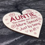 Auntie Birthday Mothers Day Gift From Niece And Nephew Heart