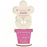 Auntie Poem Personalised Birthday Gift For Auntie Sister Flower