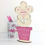 Auntie Poem Personalised Birthday Gift For Auntie Sister Flower