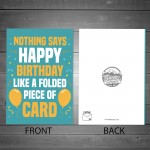 Funny Humorous Birthday Card For Mum Dad Auntie Sister