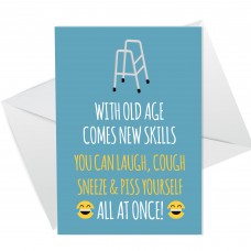 Funny Humorous Birthday Card For Mum Dad Nan Grandad 50th 60th