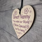 Great Nanny Gift For Birthday Mothers Day Heart Thank You Gift