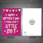 Funny Rude Mothers Day Card For Mummy Mum From Daughter Son