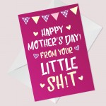 Funny Rude Mothers Day Card For Mummy Mum From Daughter Son