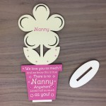 Novelty Gift For Nanny Personalised Wooden Flower Birthday Gift
