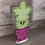 Mothers Day Poem Gift For Nan Wooden Flower Thank You Gift