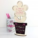 Personalised Mum Gift For Birthday Mothers Day Wooden Flower