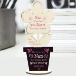 Personalised Mum Gift For Birthday Mothers Day Wooden Flower