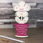 Personalised Gift For Great Grandma Birthday Mothers Day Flower