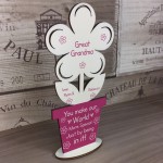 Personalised Gift For Great Grandma Birthday Mothers Day Flower