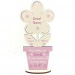 Personalised Gift For Great Nanny Birthday Mothers Day Flower