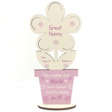 Personalised Gift For Great Nanny Birthday Mothers Day Flower