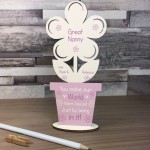 Personalised Gift For Great Nanny Birthday Mothers Day Flower