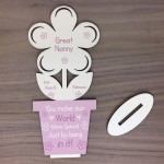 Personalised Gift For Great Nanny Birthday Mothers Day Flower