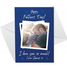 Happy Fathers Day Card For Dad Personalised Photo Card Daughter