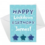 Personalised Happy Lockdown Birthday Card For Him Dad Uncle