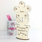 Personalised Gift For Nan On Mothers Day Wooden Flower